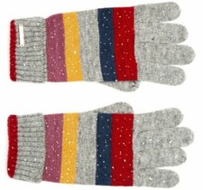 Alice Hannah Laney Stripey Sparkly Gloves