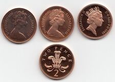 UK PROOF Two Pence Coins 2p 1971 to 1999 - Choose your Year 