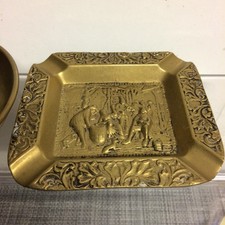 Vintage Brass Ashtray /
