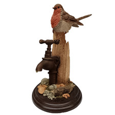 Country Artists CA503 Robin on Tap – Hand Crafted Bird Ornament  Made in England