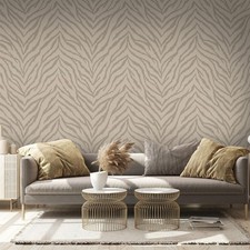 Premium Washable Wallpaper Zahara Taupe Animal Print Holden Decor Paste The Wall