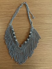 Vintage Stella & Dot fringe chain necklace in excellent condition