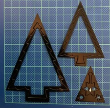 Nellie Snellen Sizzix Compatible Christmas Tree Die Cutter Set of 3