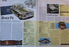 Original 1996 CSC magazine: ROVER P4, 75, 60, 105R, 105S & 90 Fact File