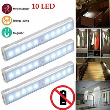1-3 PCS Motion Sensor Cabinet LED Lights Chargeable PIR Wardrobe Cupboard Light 