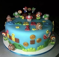 Personalised Super Mario themed edible cake topper 3D Birthday decoration