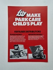 LELY PARKCARE RANGE SALES BROCHURE