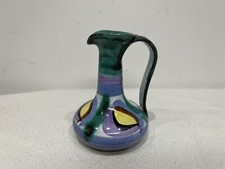 Tintagel Pottery Oil Pourer Jug 55A Dragon Eye Small Blue Purple Green