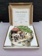 Royal Doulton Bone China Plate The Blacksmith Boxed Coa