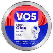 VO5 Matt Clay Hold 5 Matt Finish For All Hair Types 75ml Unboxed