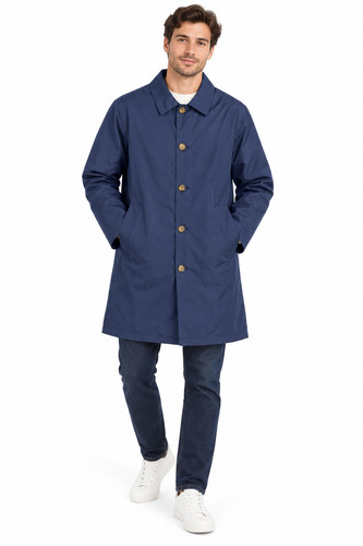 Navy blue formal raincoat - navy,