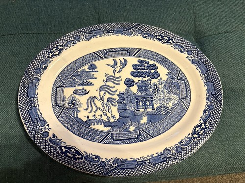 Willow staffordshire plate - willow,