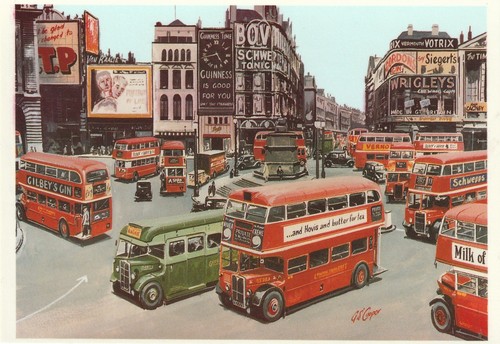 Piccadilly circus 1949 london - piccadilly,