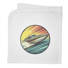 'Powerboat Racing' Cotton Baby