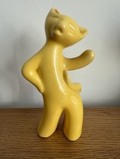 Vintage Keele Street Pottery Cat Vase Retro kitsch