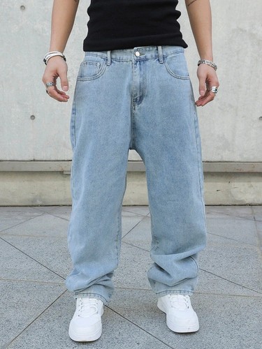 Men baggy jeans oversized - baggy,