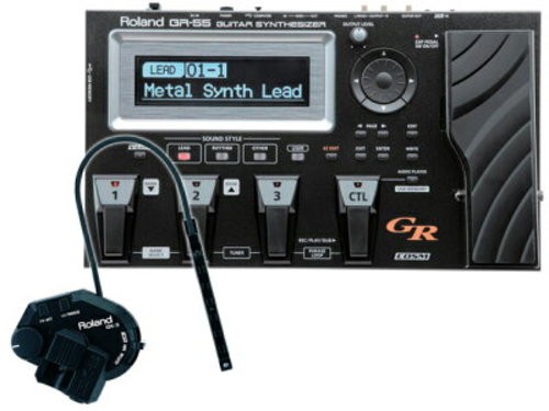 Roland 55gk black guitar - roland, gr-55gk
