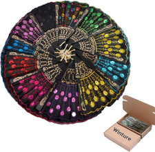 10 PCS Peacock Hand Fans