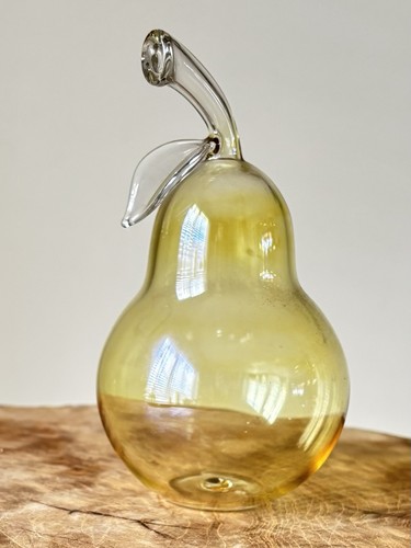 Vintage mcm yellow amber - vintage, art