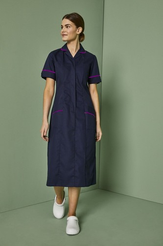 Ladies nurses dress zip front - zip,
