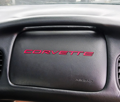 Red corvette dash plastic - c5,