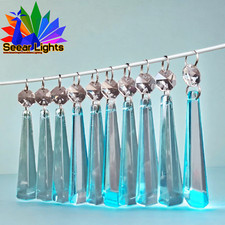 10 Aqua Light Blue Chandelier