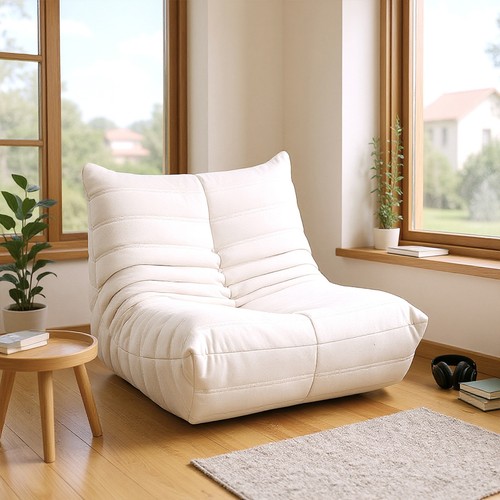 Modern suede bean bag - suede,
