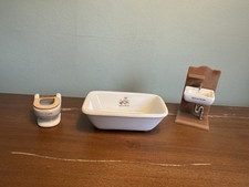 Sylvanian Families Bathroom Vintage Ceramic Sink Bath and Toilet Used