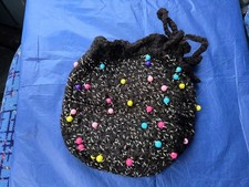 Handmade Crochet Bag Black