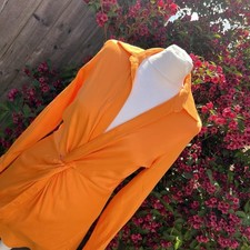 NWT Zara Orange Satin Knot