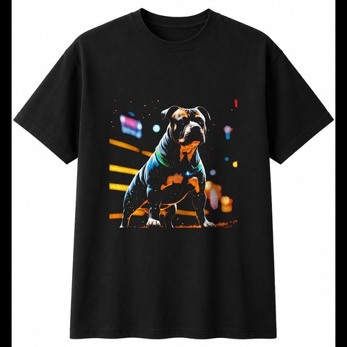 American bully glowing mens - glowing,