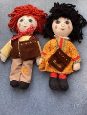 Rosie and Jim Rag dolls Plush Soft Vintage