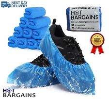 Waterproof Blue Shoe Covers Non Slip Reusable and Disposable Overshoes