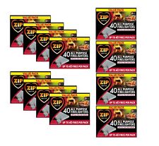 480 Zip Firelighters All purpose Fire Starter Cubes Value Pack Open Fire Pit BBQ
