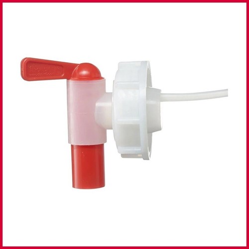 Red plastic jerry can - red,