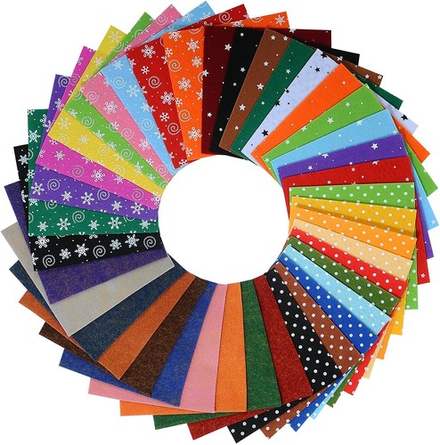 Patterned felt sheets assorted - patterned,