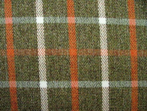 Sea green herringbone wool - sea,