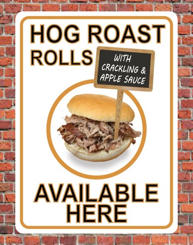 Hog roast rolls available here - hog,