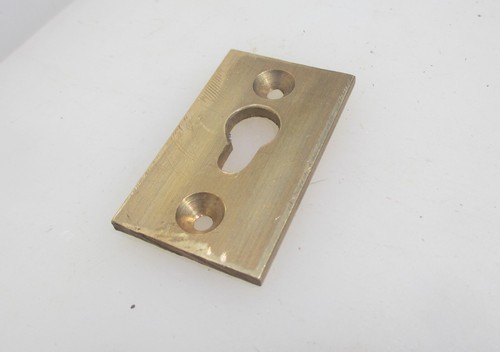 Vintage brass door escutcheon - vintage,