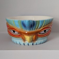 Vintage Steve Crane Gabe Florian Luau Kon Tiki Hypnotic Chicken Cocktail Bowl
