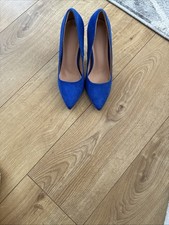 Electric Blue Suede Stiletto