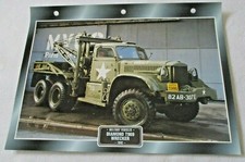 Trucks Maxi Card Military Vehicles ~ 1942 Daimond T969 Wrecker