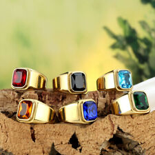 Men Women Square Blue Stone