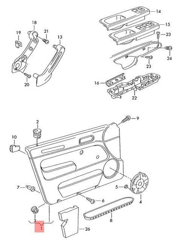 Genuine door panel trim nos - panel,