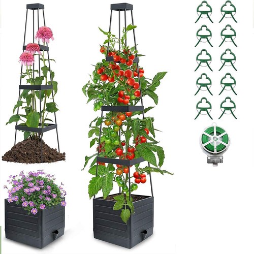 Raised garden planter with - raised,