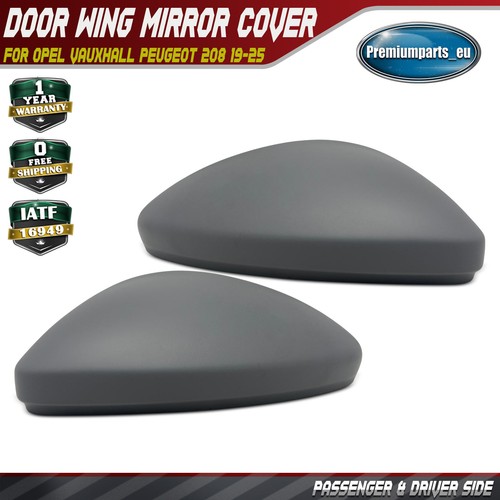 Pair door wing mirror - mirror, cover