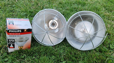 2 x Infrared Heat Lamps 175W new & used W/Bulbs Puppies Kittens Piglets, Poultry