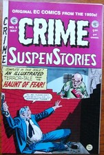 EC Comics from 1950s x 4 - Crime, Shock, Fear, Weird Fantasy - 1990s reprint