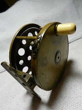 Victorian Hardy Perfect All Brass Salmon Fly Reel 4 1/4" x 2'' + Provenance Note