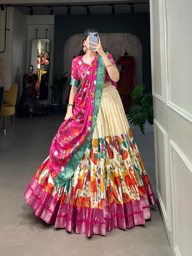 Wedding wear white dola silk - wear,